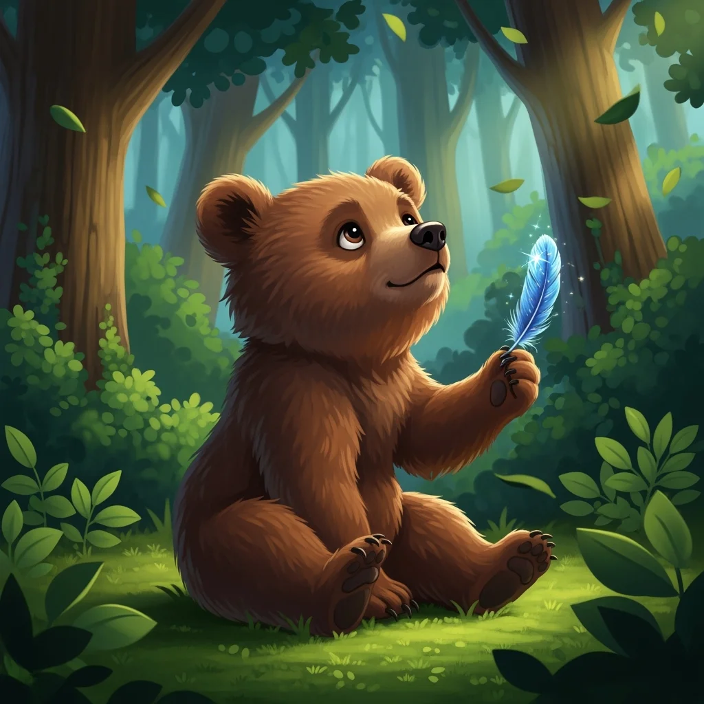 巴纳比的蓝色羽毛 kids picture book cover