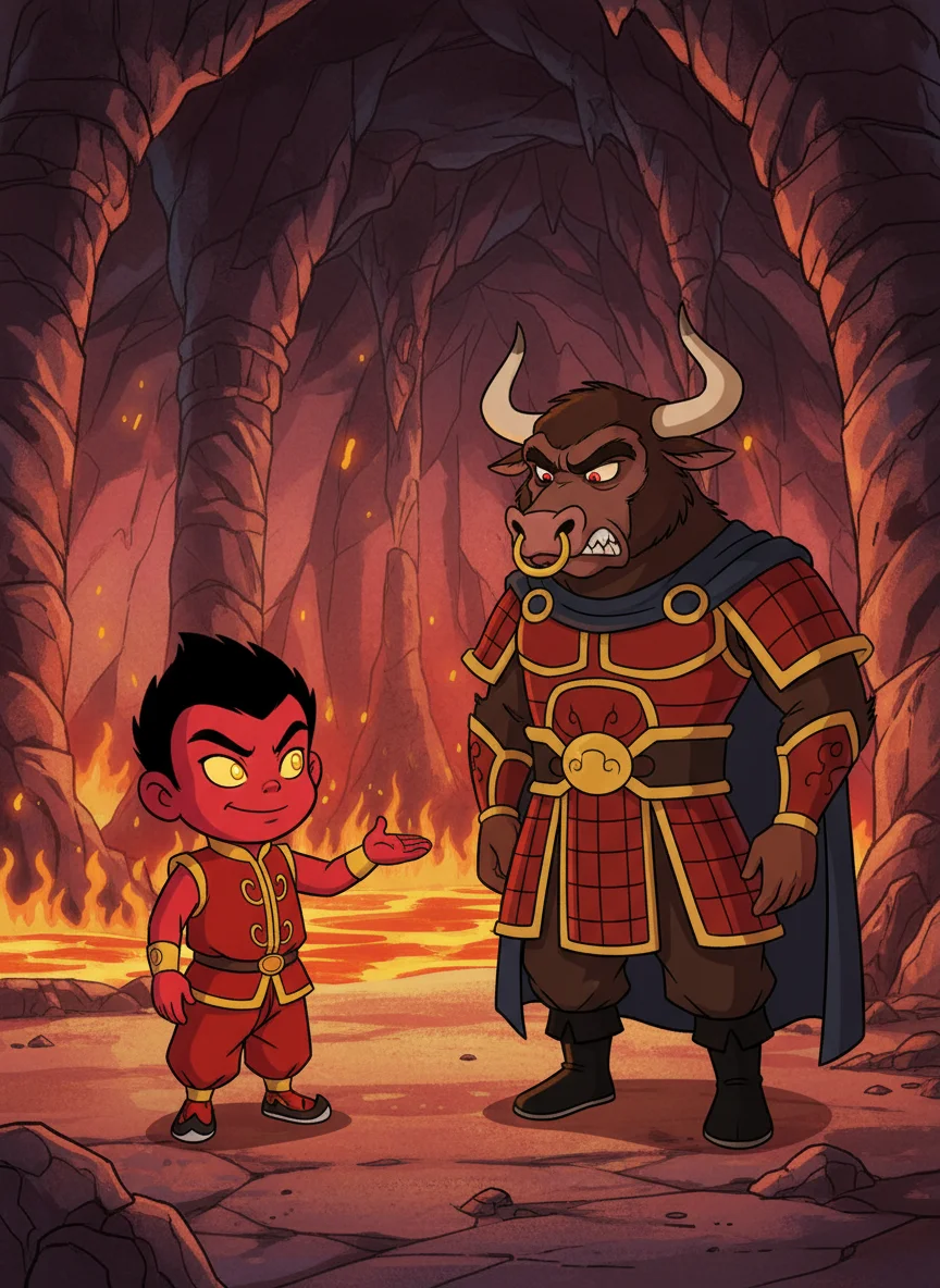 Illustration for: 红孩儿的疑心