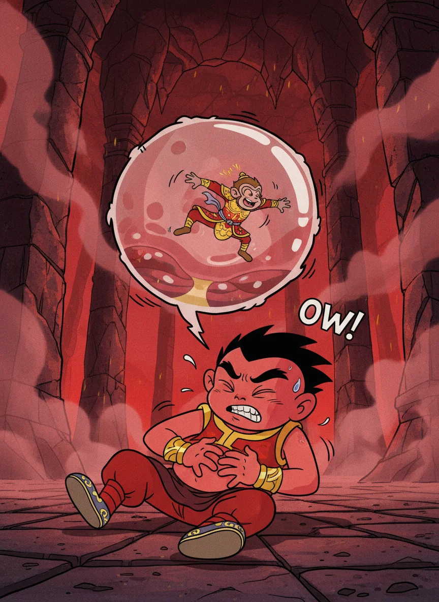 Illustration for: 肚中作怪