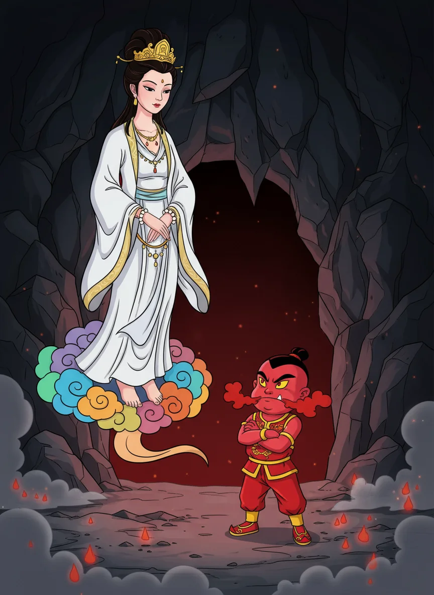 Illustration for: 观音驾临