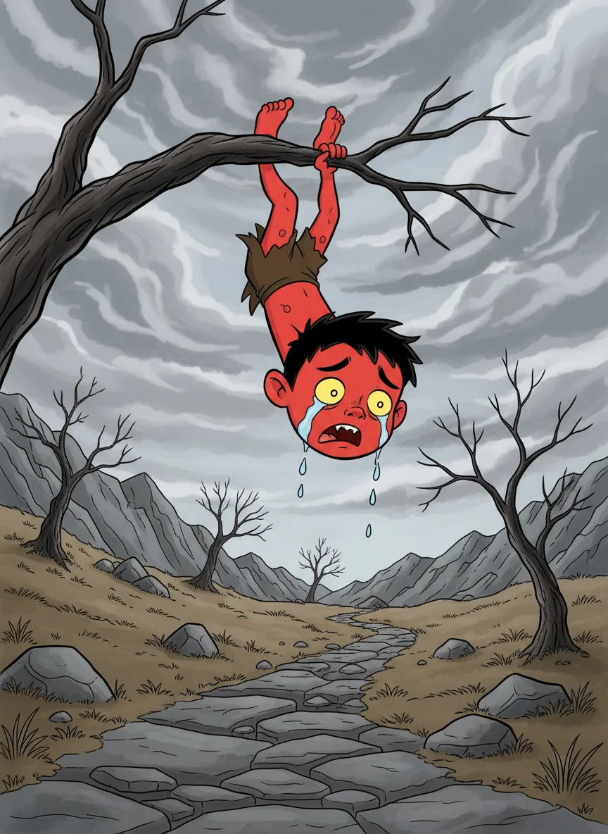 Illustration for: 假扮哭泣的小童