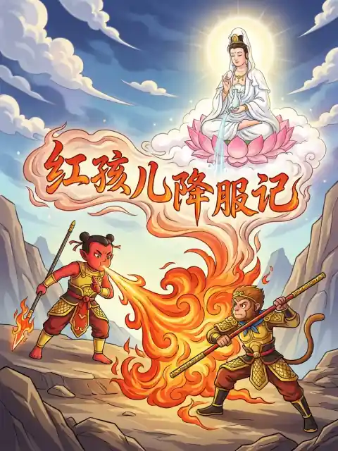 红孩儿降服记 kids picture book cover