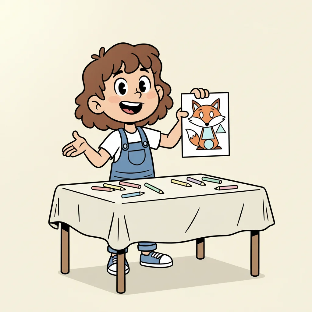 Let's Draw a Cute Little Fox! kids picture book cover