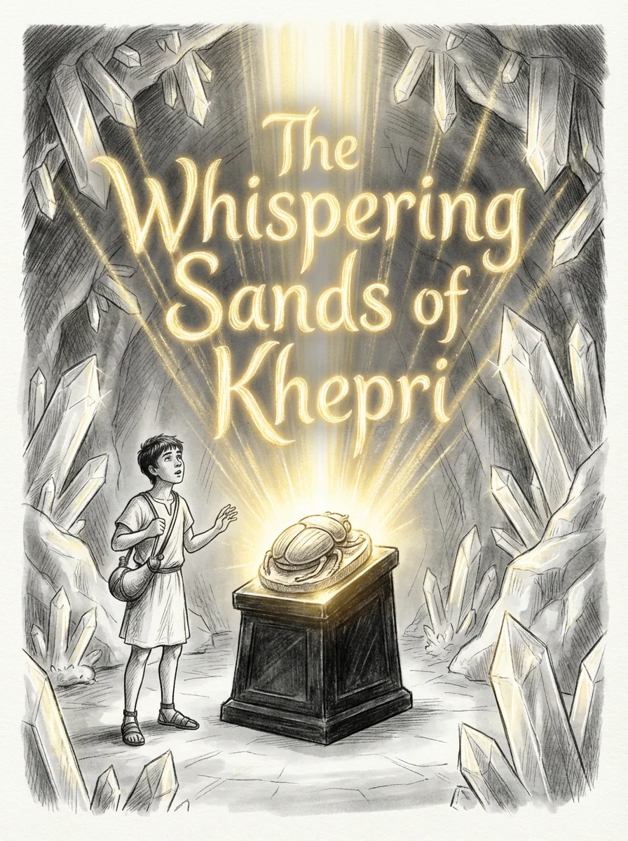 The Whispering Sands of Khepri kids picture book cover