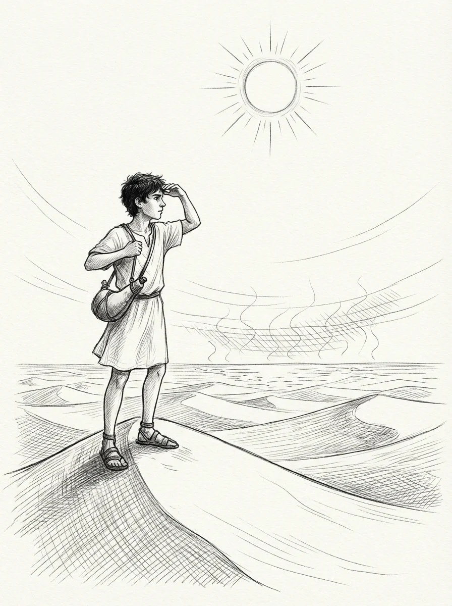 Illustration for: A Village in Drought