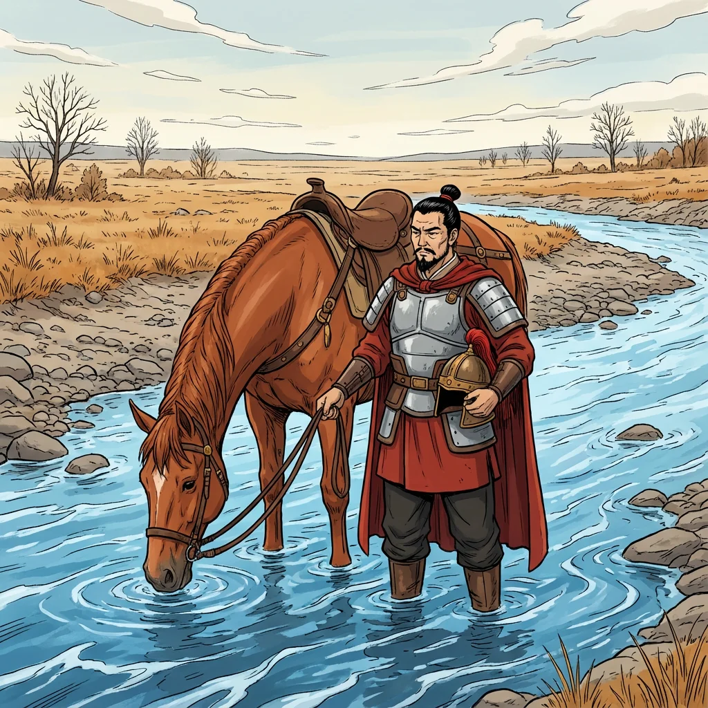 Illustration for: 饮马度秋水