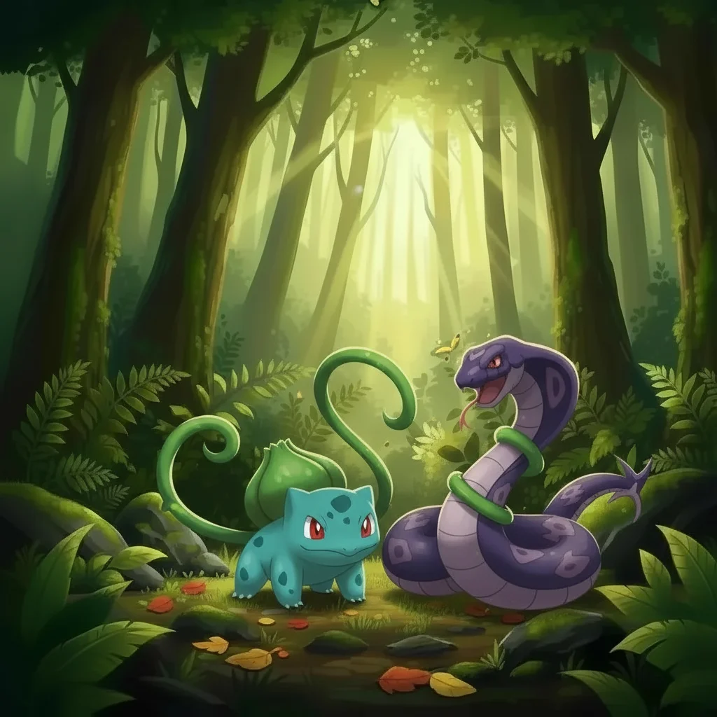 Illustration for: 妙蛙种子的藤鞭