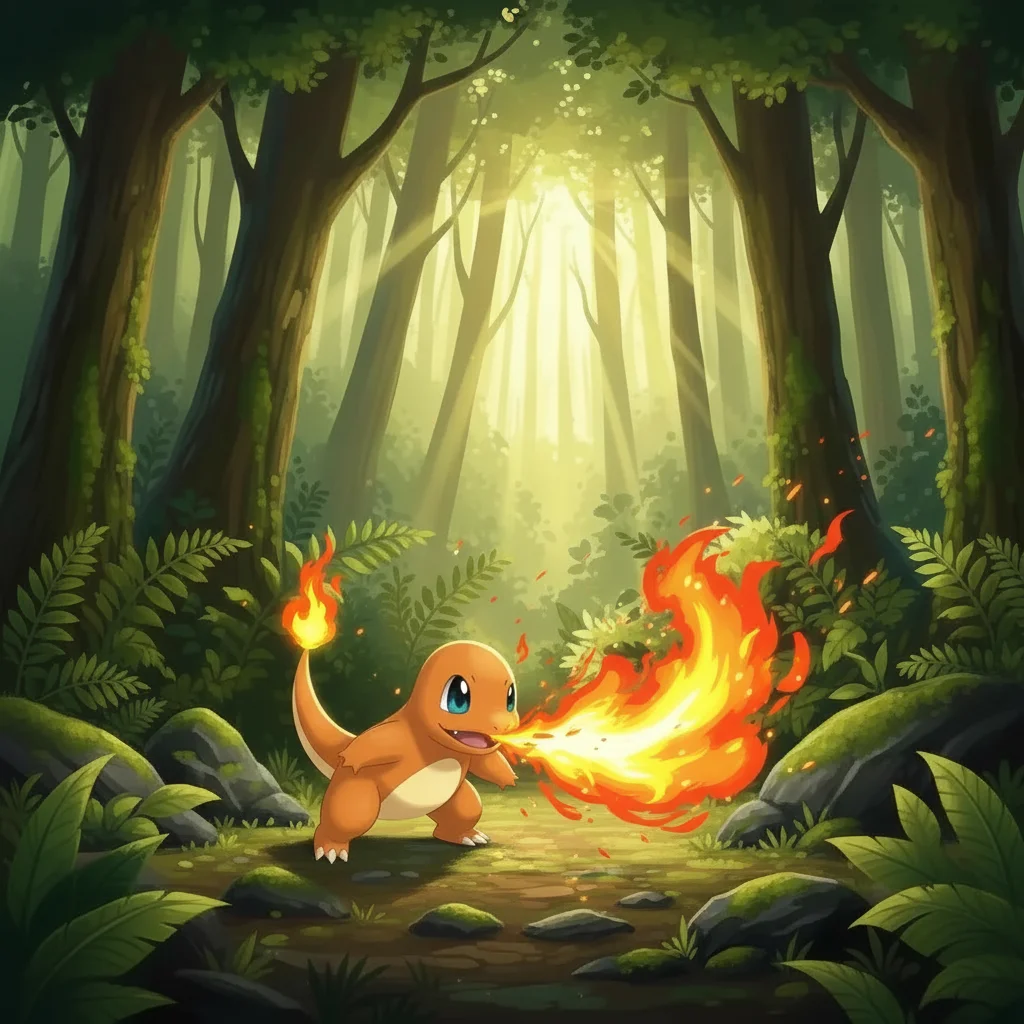 Illustration for: 小火龙的攻击