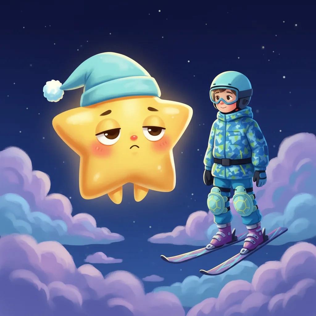 Illustration for: A Tiny Star in the Sky