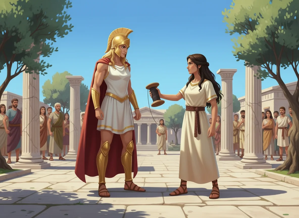 Illustration for: The Weaver's Challenge