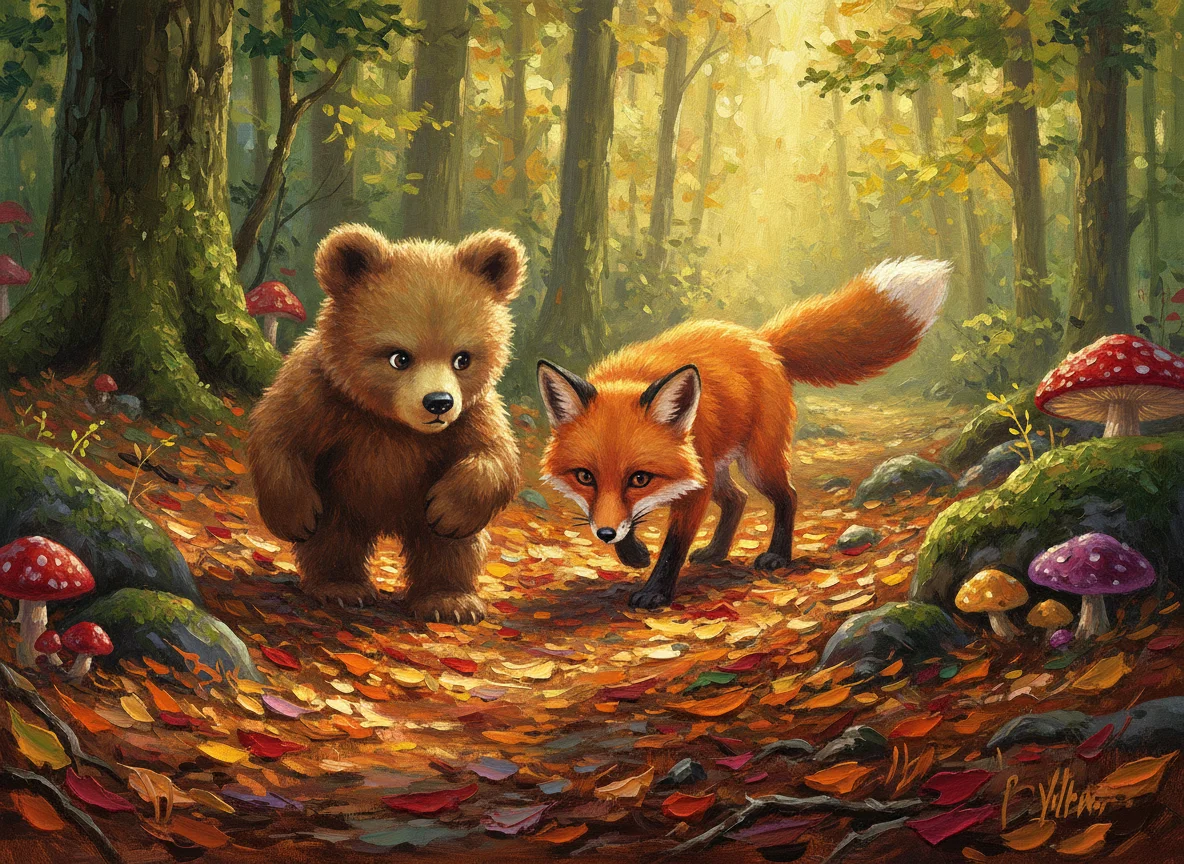 Illustration for: Through the Leaves