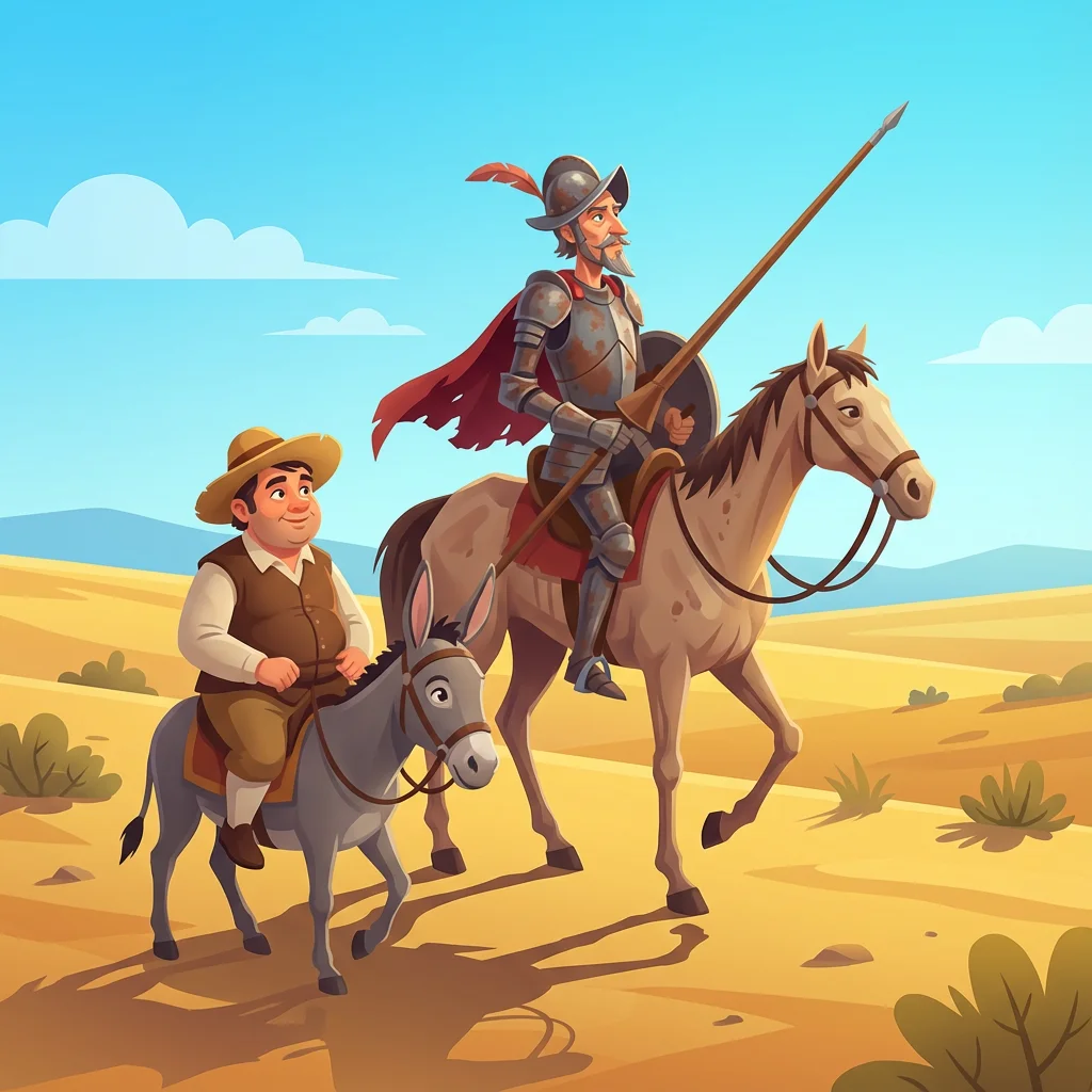 Illustration for: Viaje por la Mancha
