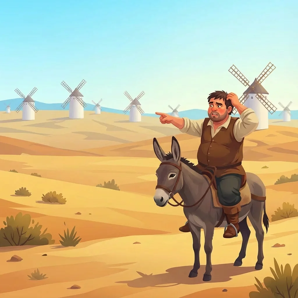 Illustration for: La corrección de Sancho