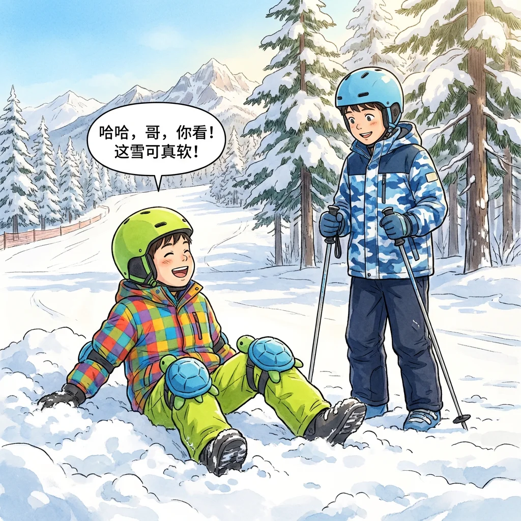 Illustration for: 弟弟的柔软着陆