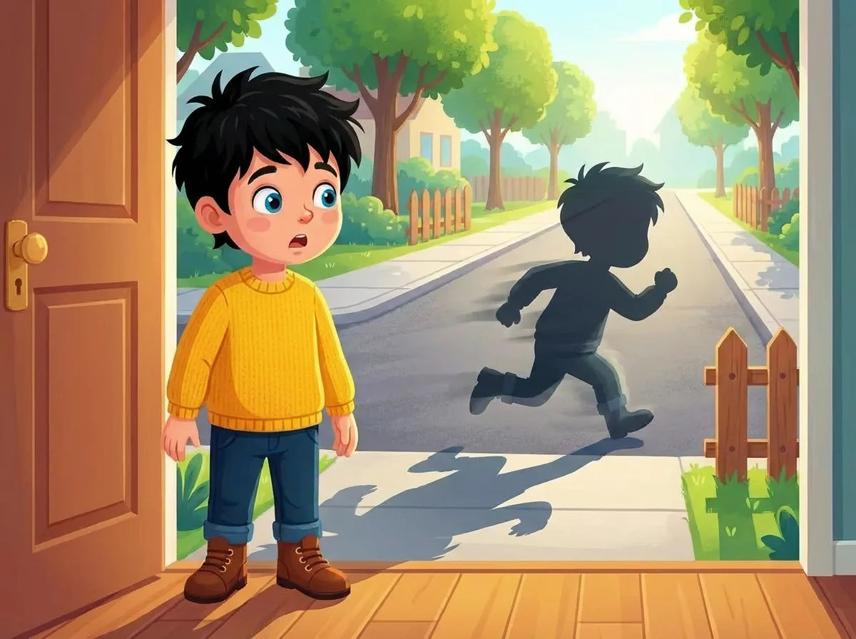 Illustration for: The Shadow Departs