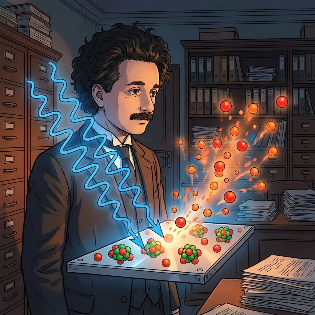 Illustration for: 光电效应的奥秘