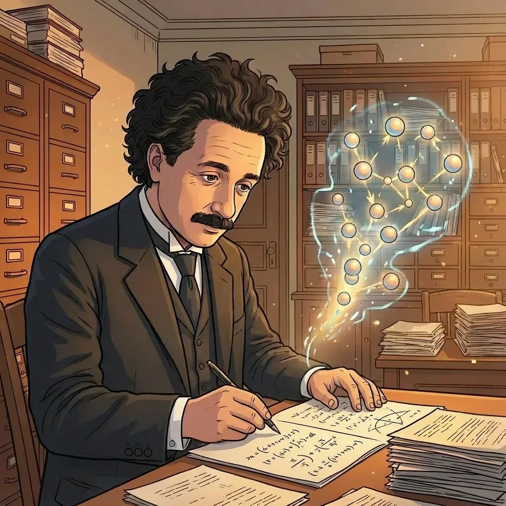 Illustration for: 证明原子的存在