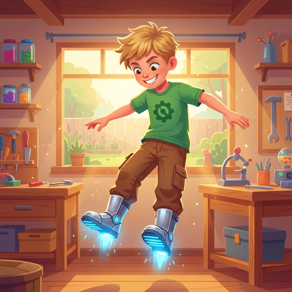 Illustration for: The Flying Boots