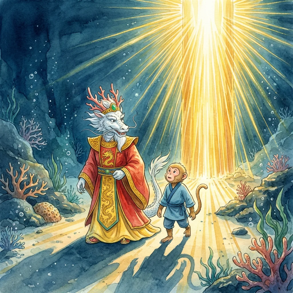 Illustration for: 金光万道映海藏