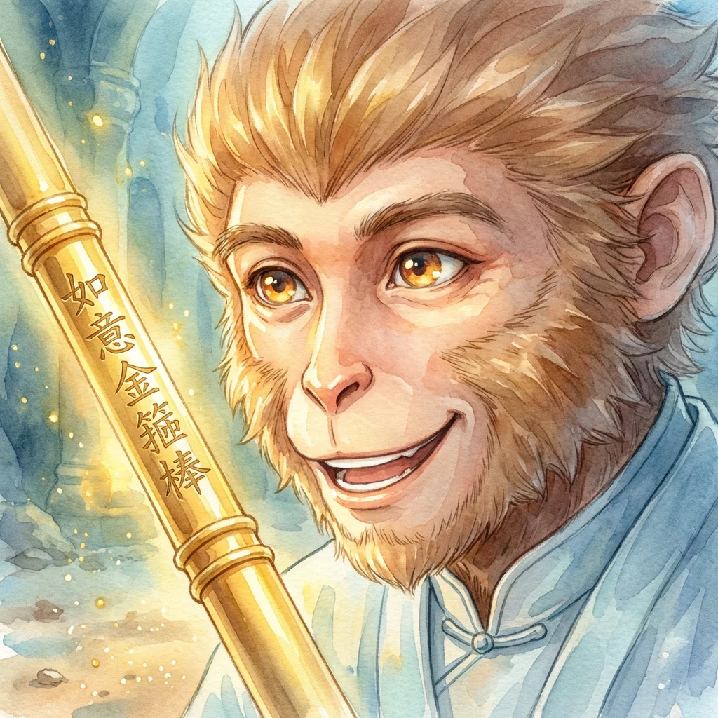 Illustration for: 如意金箍棒现名