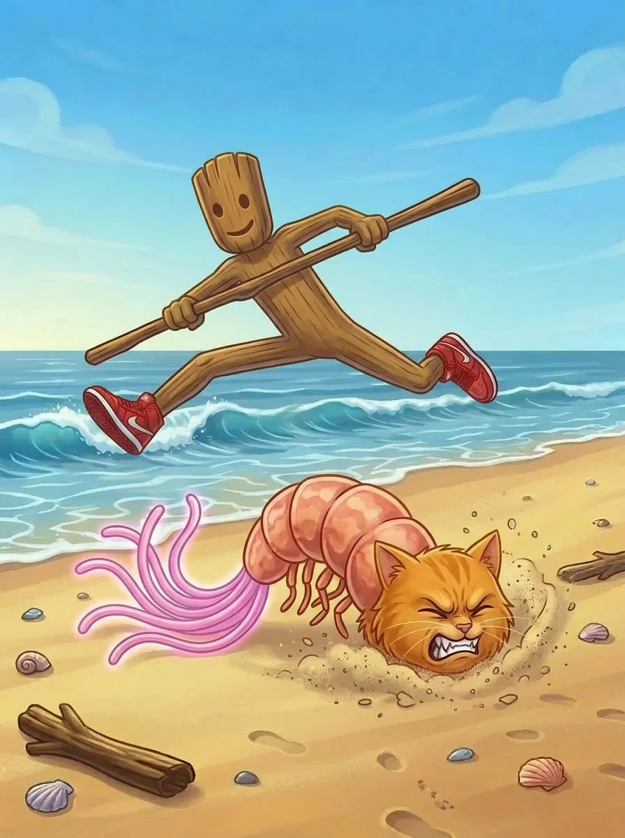 Illustration for: 虾猫的反扑