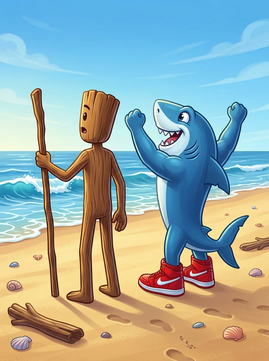 Illustration for: 到达海边