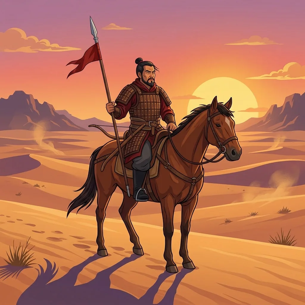 Illustration for: 平沙日未没