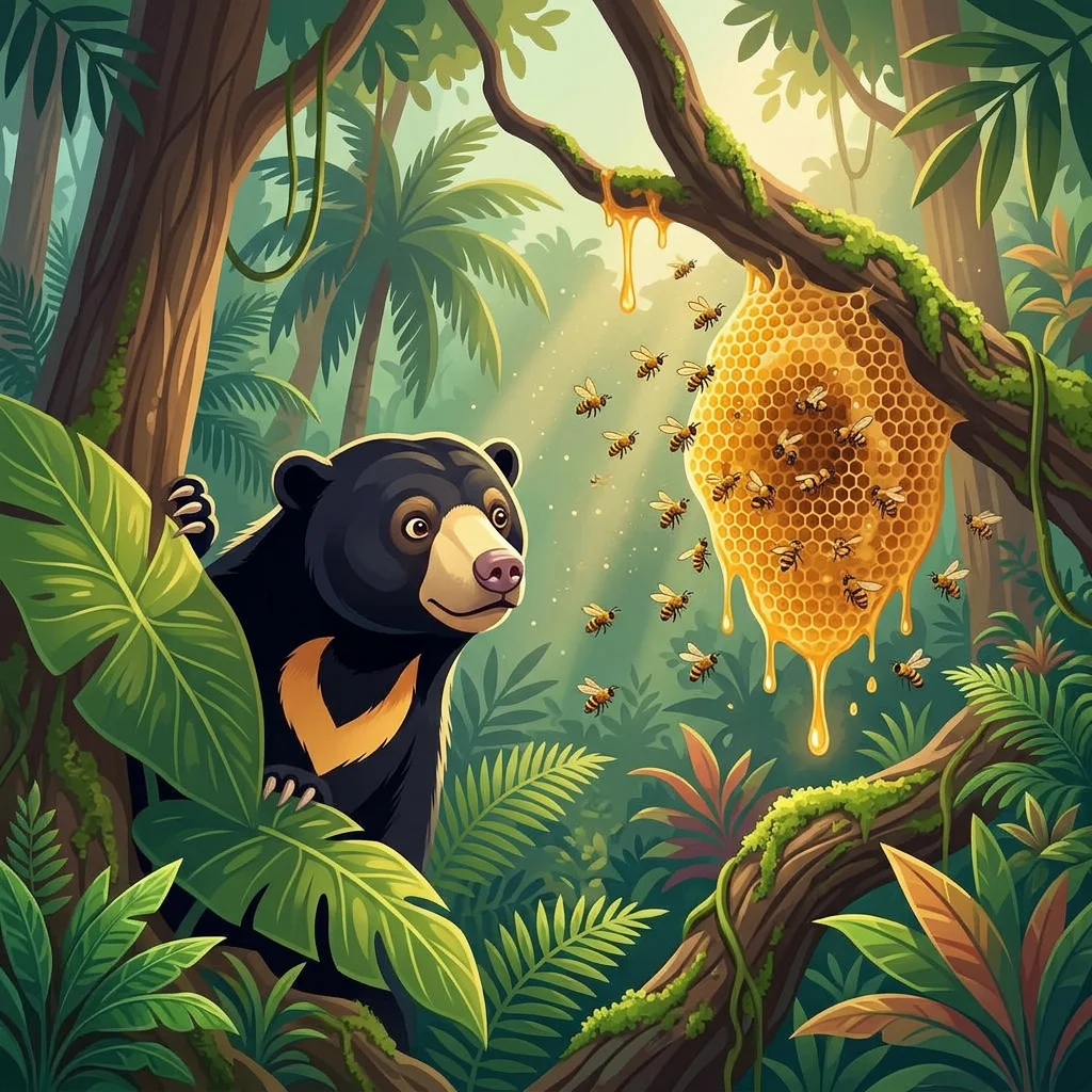 Illustration for: The Busy Bees