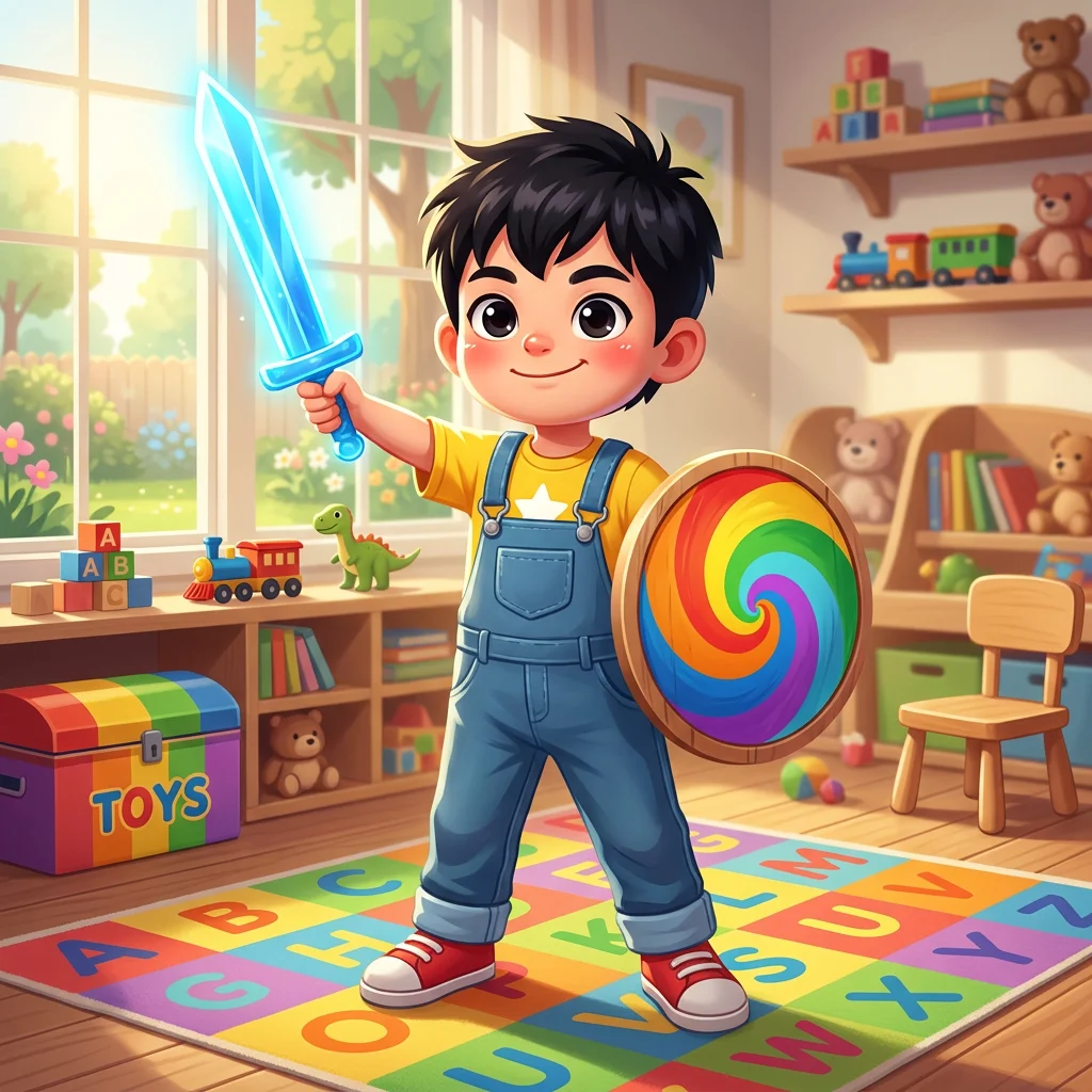 Illustration for: 神奇的刀和盾