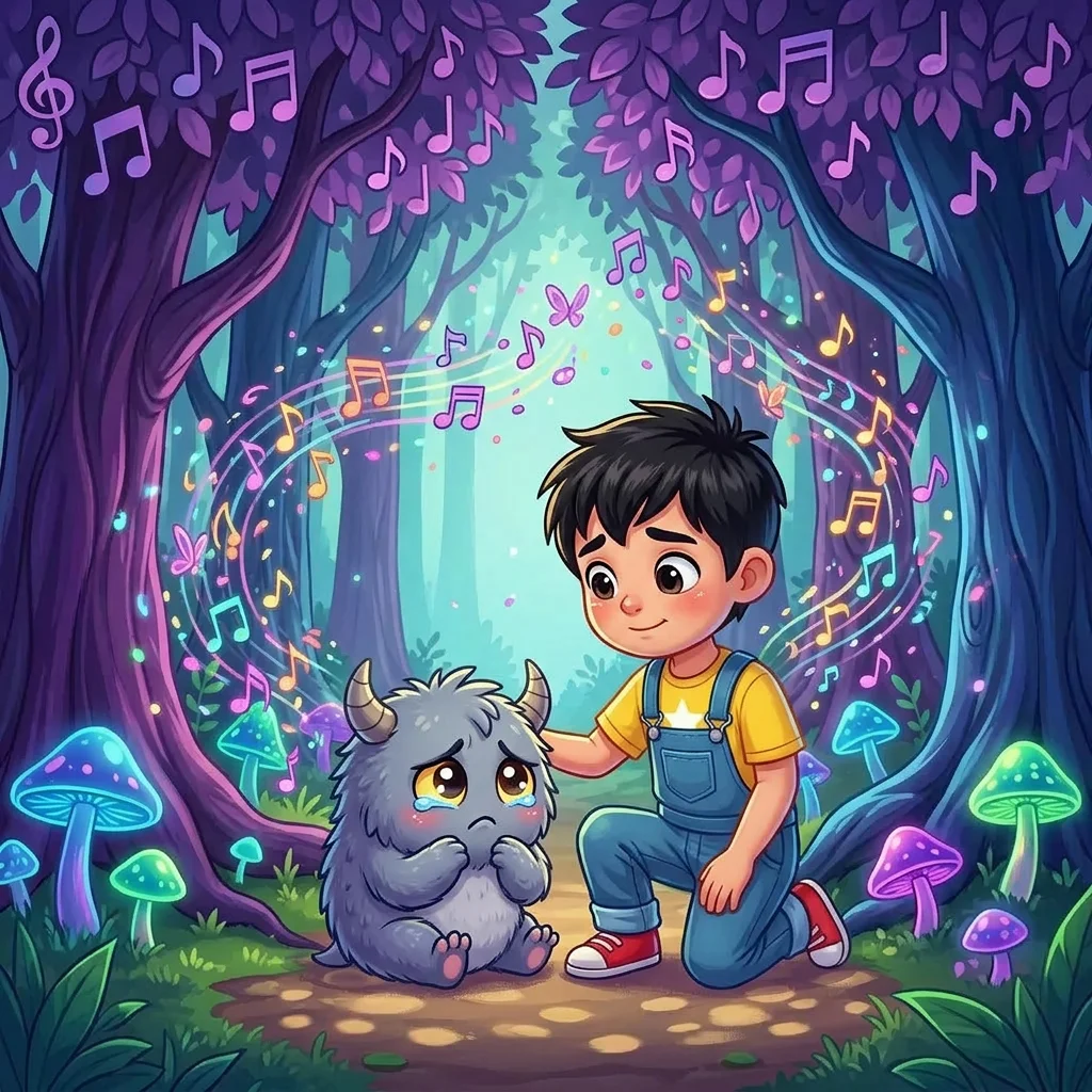 Illustration for: 遇见迷路的小怪兽