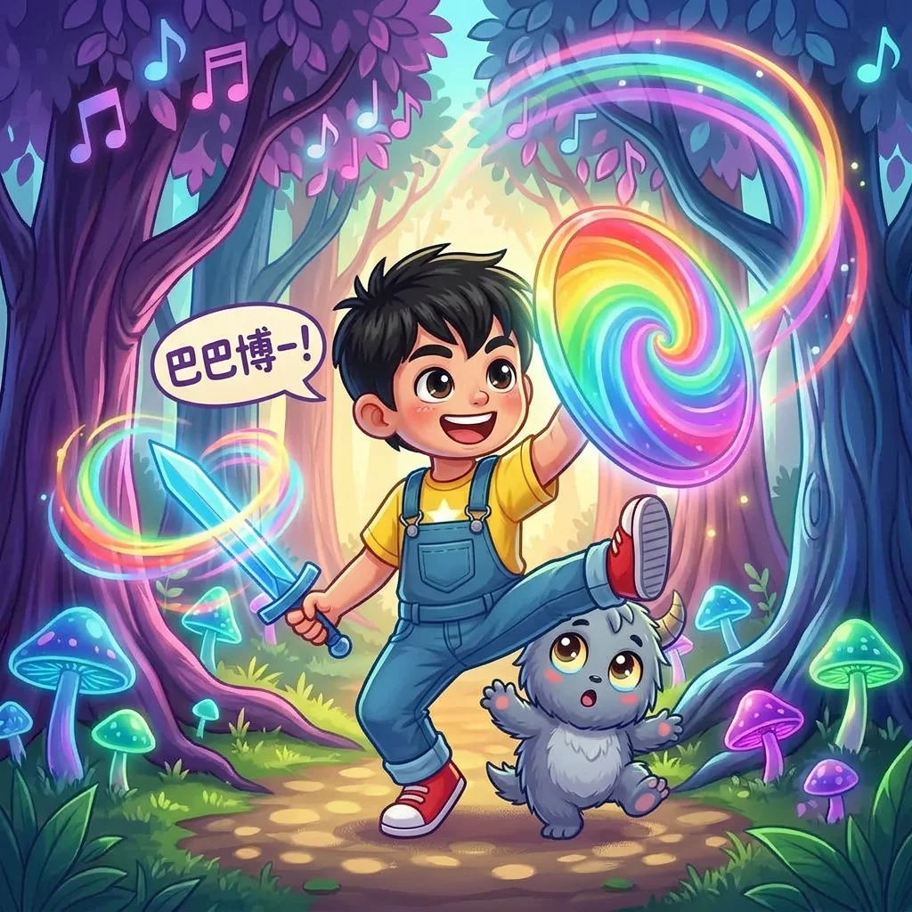 Illustration for: 巴巴博一！跳起来