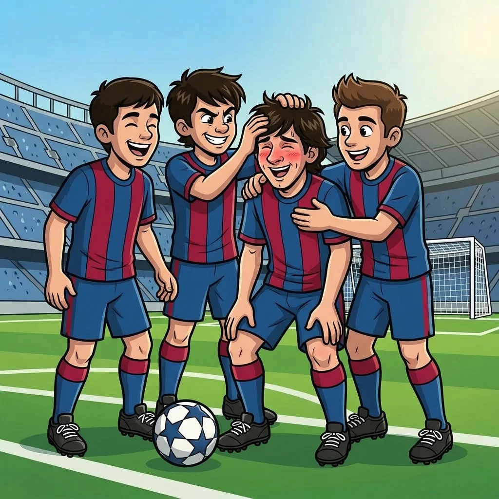 Illustration for: A Team Celebration