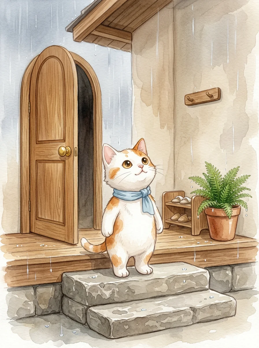 Illustration for: 细雨蒙蒙的清晨