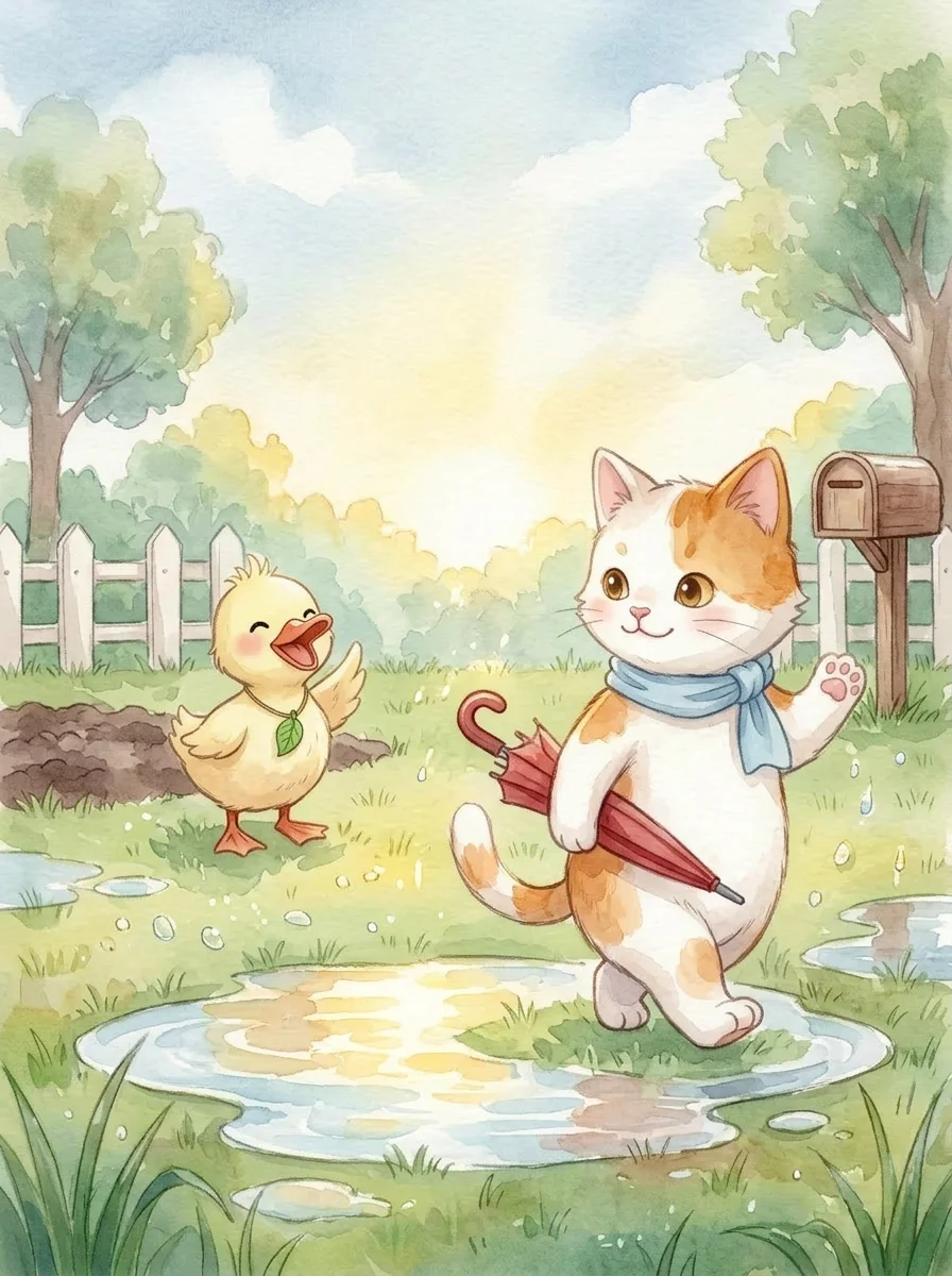 Illustration for: 雨后的告别