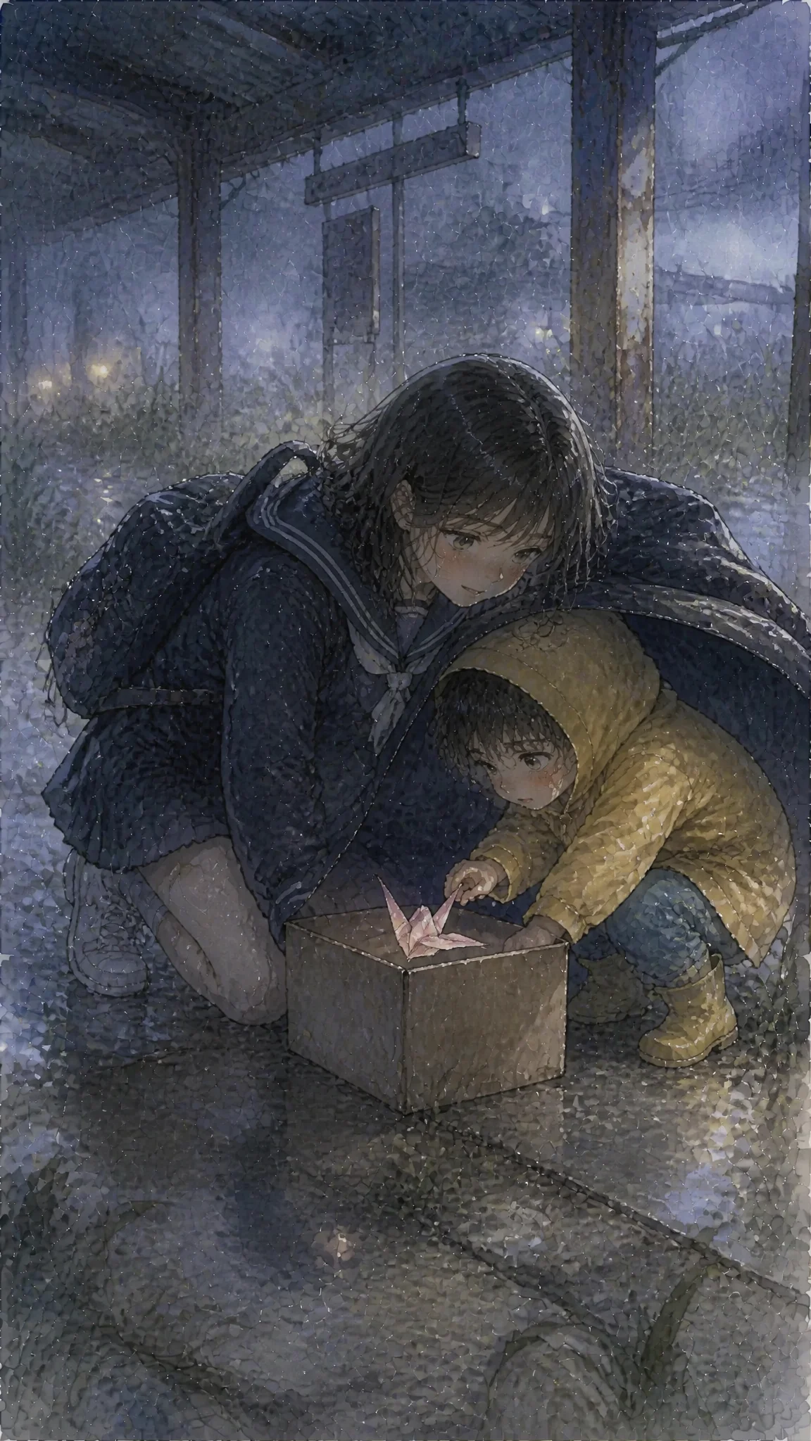 Illustration for: 风雨中的守护
