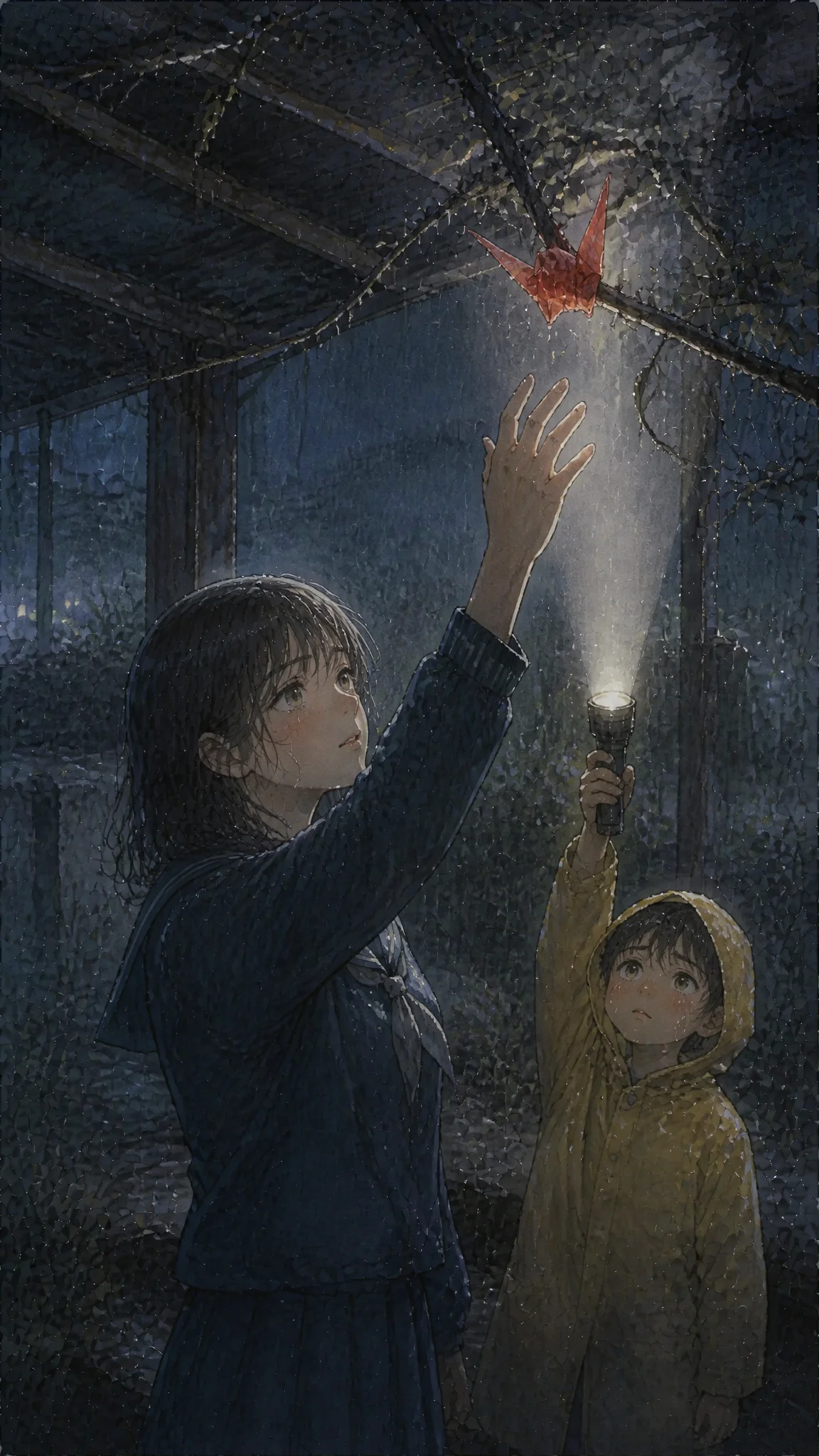 Illustration for: 最后的红纸鹤