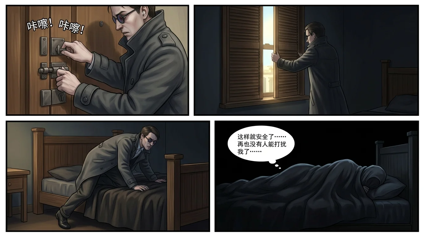 Illustration for: 躲进黑夜